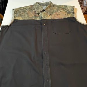 Mossy Oak Sleeveless Denim Shirt XL